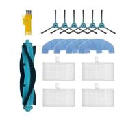 aotengou Kit d'accessoires pour Conga 2499 Ultra Home Advanced Conga 2499 Ultra X-Treme Robot Aspirateur Pièces de rechange 15 paquets 1 brosse principale, 4 filtres, 6 brosses latérales, 4 lingettes
