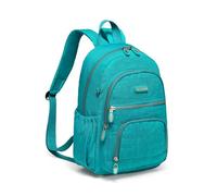 AOTIAN Petit Sac à Dos Femmes, Léger Mini Day Pack en Nylon, Turquoise | Sac de Jour Compact Dames, Sac a Dos de Ville, Voyage, Poche Arrière Antivol, Multi-compartiments, Compatible Tablette 11''