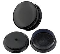 Aotiwe 2 Pièce Ecarteur Oreilles Femme, Ecarteur Pendentif Tour Noir 16mm 5/8 inch Acrylique Kit Piercing