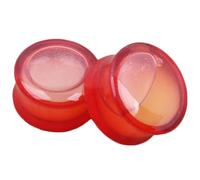 Aotiwe 2 Pièces Ecarteur Oreilles Acrylique 14mm, Kit Écarteur Oreille Rouge Lumineux Expandeurs pour Piercings