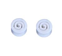 Aotiwe 2 Pièces Ecarteur Tunnel 6mm, Kit Piercing Blanc Cercle Creux Silicone Expandeurs pour Piercings