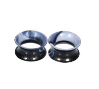 Aotiwe 2 Pièces Kit Piercing 18mm, Tunnel Oreille Silicone Noir Blanc Créole Expandeurs pour Piercings