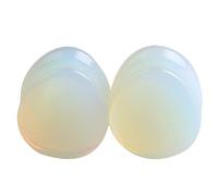 Aotiwe 2 Pièces Lot Ecarteur Oreille, Ecarteur Oreilles 12mm Opale Forme En Goutte D'Eau Pierre