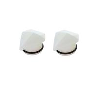 Aotiwe 2 Pièces Tunnel Oreille Acrylique 6mm, Kit Piercing Oreille Tragus Blanc Pierre Géométrique