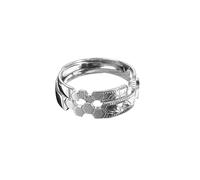 Aotiwe Bague Femme Ajustable, Bague Argent Reglable Rayon de Miel Argent 925 Cadeau pour Femme