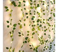 Aotlet Guirlande Lumineuse Exterieure Solaire, Feuilles de Pastèque Guirlande Lumineuse 50LED 5M/16.4Ft 8 Modes Extérieure pour Halloween Decoration Noel Mariage Decoration Anniversaire