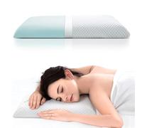 AOTOZE Coussin pour dormir sur le ventre | Oreiller plat anti-ronflements | Coussin en mousse à mémoire de forme - 60 x 40 x 6 cm