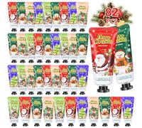 Aottom Lot de 82 crèmes pour les mains de Noël, lotion pour les mains, mini lotion, cadeaux de Noël pour femmes et colocataires