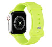 AOTUAO Sport Bracelets Compatible avec Apple Watch Bracelet 41mm 40mm 38mm, Bracelet de Remplacement en Silicone Souple pour iWatch Séries 9 8 7 6 5 4 3 2 1 SE Hommes Femmes, Brilliant Yellow