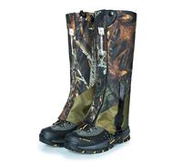 AOTUMUT Guêtres de randonnée Camouflage, guêtres de Serpent pour Hommes, Couvre-Jambes de Chaussures imperméables pour la Marche, l'escalade, la Chasse