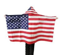 Aotusoa 150 x 90 cm - Drapeau national - Poncho avec capuche et manches à enfiler - Pour compétitions internationales - Coupe du monde 2026 - Football - Événements sportifs - Tournois - Jeux