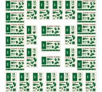 Aotusoa 30x Tatouages Temporaires Du Drapeau De L'australie Pour Compétitions Internationales 2024 Euro Football Coupe Du Monde Autocollant Facial Imperméables Tatouage (Portugal)