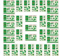 Aotusoa 30x Tatouages Temporaires Du Drapeau De L'australie Pour Compétitions Internationales 2024 Euro Football Coupe Du Monde Autocollant Facial Imperméables Tatouage (Portugal)