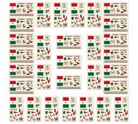 Aotusoa 30x Tatouages Temporaires du Drapeau de l'Australie pour Compétitions Internationales 2024 Euro Football Coupe du Monde Autocollant Facial Imperméables Tatouage (Mexique)