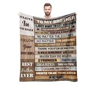 Aotximlat Couverture cadeau pour frère, cadeau pour frère, cadeau de la part de sœurs, cadeau d'anniversaire pour frère, cadeau pour frère aîné, cadeaux pour petit frère, pour mon frère