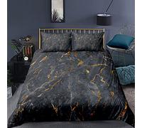 AOUAURO Housse De Couette 240X260 Cm Motif De Marbre De Mode 3D Parure De Lit avec Fermeture À Glissière Et 2 Taies d'oreiller pour Chambre d'enfants Adultes - Antiallergique Et Facile d'entretien