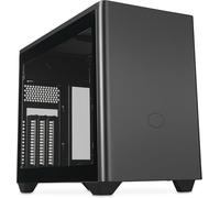 AOUL-Masterbox Nr200P V2 Boîtier Mini Itx-Panneau Latéral Verre, Disposition Gpu Verticale, Câble Riser Pcie 4.0 X16, Accès À 360° Sans Outil, Ventilateur Pwm 120Mm, Usb 3.2 Gen 2X2 Type-C
