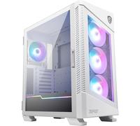 AOUL-Mpg Velox 100R White Boîtier Pc Gaming : Argb, Support Vertical Pour Carte Graphique, Aérations Latérales, Compatible Radiateur 360Mm, Type-C, Panneau En Verre Trempé, Jusqu'À 7 Ventilateurs