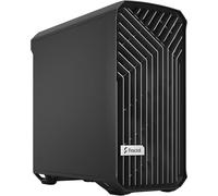 AOUL-Torrent Compact Black-Solid Side Panel-Open Grille For Maximum Air Intake-Two 180Mm Pwm Fans Included-Type C-Atx Airflow Mid Tower Pc Gaming Case