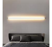 Aoun Applique Murale LED Moderne En Métal, Extérieur Interieur élégant Lampe LED Murale Linéaire, Lampe De Cuisine Lampe De Placard Lampe Murale LED Moderne Pour Salon Escalier Couloir (Blanc, 150CM)