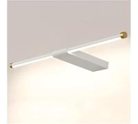 Aouoeeo Applique Murale à LED pour Miroir, luminaire décoratif Blanc à Longue Bande, éclairage Frontal pour Salle de Bain, Coiffeuse, Maquillage, Style Vintage