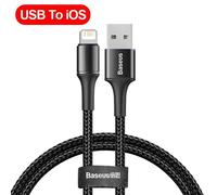 Aour-Baseus ¿ Câble Usb Pour Recharge Rapide Et Transfert De Données, Cordon De Chargeur Avec Éclairage, Pour Iphone 6, 6s, 7, 7s, 8, 8s Plus, 11, 12, 13 Pro, Xs Max, X, Xr, 18w-0.25m