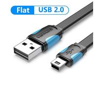 AOUR-Vention-Mini câble USB 2.0 vers USB, chargeur de données rapide pour lecteur MP3 MP4, GPS de voiture, appareil photo numérique HDD-0,5 m