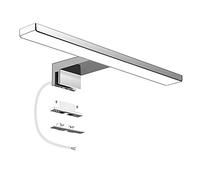 Aourow LED Lampes Miroir Salle de Bain 5W 500 Lumens, 30cm Blanc Froid 4000K, Applique Murale Salle de Bain étanche IP44 pour Miroir, pas D'éclairage de Meuble Scintillant LISA300-4000K