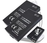 Aousavo (2 pièces) 450 mAh - Augmentation de la capacité de 28 % - Batterie de rechange compatible avec casque TV sans fil SIMOLIO SM-823, SM-823D, SM-823D Pro, SM-824D1, SM-824D2, SM-828D1, SM-828D2