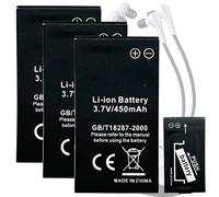 Aousavo Augmentation de la capacité de 28 % (3 pièces) SM-002-BAT Aousavo - Batterie de rechange compatible avec les casques TV sans fil SIMOLIO SM-823, SM-823D, SM-823D Pro, SM-824D1, SM-824D2, SM