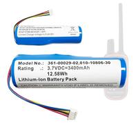 Aousavo Batterie de rechange 3,7 V 3400 mAh 12,58 Wh 361-00029-02 compatible avec Gar-min Alpha 100, DC50, T5 GPS, TT10, TT15, TT15X Dog Collar Dog Trainer