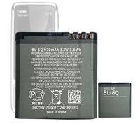 Aousavo Batterie de rechange 970 mAh BL-6Q compatible avec Nokia 6700 Classic BL-6Q