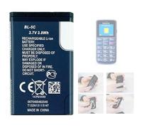 Aousavo BL-5C Batterie de rechange compatible avec Pa-nasonic KX-TU110 KX-TU110 EXB KX-TU110 EXC 523450AR Seniors Mobile Phone