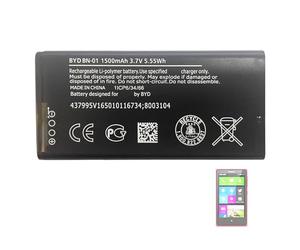 Aousavo BN-01 Batterie de rechange compatible avec Nokia A110 Normandy RM-1053 BN-01 Nokia RM-980 X X Dual SIM Nokia X / X2 / X+ / Dual SIM