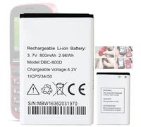 Aousavo DBP-800B DBC-800D DBAB-800A Batterie de rechange DBAB-800A compatible avec Doro 1378 / Doro 1380 / Doro 1381 / Doro 1382 / Doro 1385 / Doro 1355 / Doro Primo 401