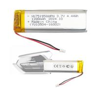 Aousavo Sena 50R Batterie de rechange Sena 50R compatible avec Sena 50R, 50R-01,50R-01D Casque de moto Bluetooth 2-Wire