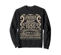 Août 1950-76 Ans Anniversaire Cadeau Vintage 1950 Sweatshirt