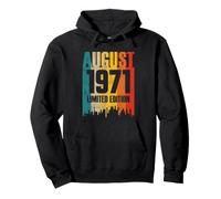 Août 1971 Ans Anniversaire Édition Limitée Retro Vintage Sweat à Capuche