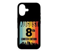 Août 8 Édition Limitée Retro Vintage Anniversaire Coque pour iPhone 17
