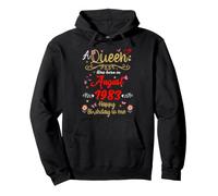 Août Anniversaire Reine Depuis août 1983 Août Fille Sweat à Capuche