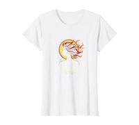 Août Woman : Cadeau d'anniversaire feu et Magie T-Shirt, Femme, Blanc, M