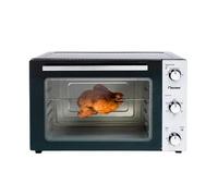 Bestron Mini-four 2 en 1 avec rôtissoire, 45 litres, 1500 W, Inox, Noir