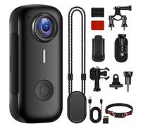 Aovanta Mini caméra d'action 1080p avec carte SD de 32 Go, caméra portable de la taille du pouce, support magnétique pour enregistrement POV