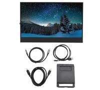 Aoveew 13,3 Pouces Affichage Portable 1080p FHD IPS USB Type C Deuxième écran Externe avec Double Haut-Parleur pour commutateur pour PS3 PC d'ordinateur Portable