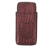 Aoveew Étui à cigares en Cuir à 3 Doigts, Porte-Cigare de Voyage Portable de qualité supérieure pour Une expérience de tabagisme élégante (Violet)