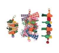 Aoveew Parrot Chew Toys Polyvalents de la Recherche de râpes pour Les Oiseaux Cage idéale suspendues pour Les Petits et Moyennes Oiseaux de Taille Moyenne