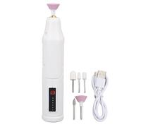 Aoveew Perceuse à ongles électrique portable sans fil compacte, idéale pour les manucures domestiques et professionnelles, votre ensemble de limes à ongles électriques tout-en-un (White)