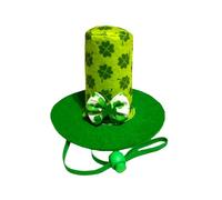 AOVNA Casquette trèfle pour chien - Chapeau vert - Chapeau trèfle vert - Chapeau de chat St. Patrick - Vêtements pour animaux de compagnie - Déguisement pour cosplay pour fête irlandaise