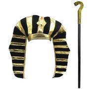 AOVNA Lot de 2 accessoires de pharaon pour homme - Accessoire de déguisement égyptien pour Halloween et cosplay