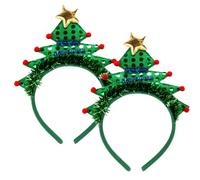 AOVNA Lot de 2 serre-têtes de sapin de Noël - Accessoire de cheveux amusant pour les fêtes de Noël, les vacances annuelles, les photomatons